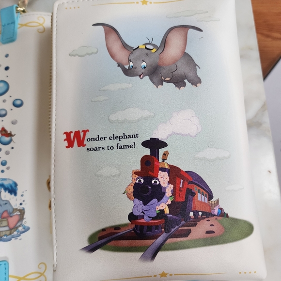 Loungefly Dumbo Storybook Convertible Backpack and Crossbody Bag - Picture 9 of 15